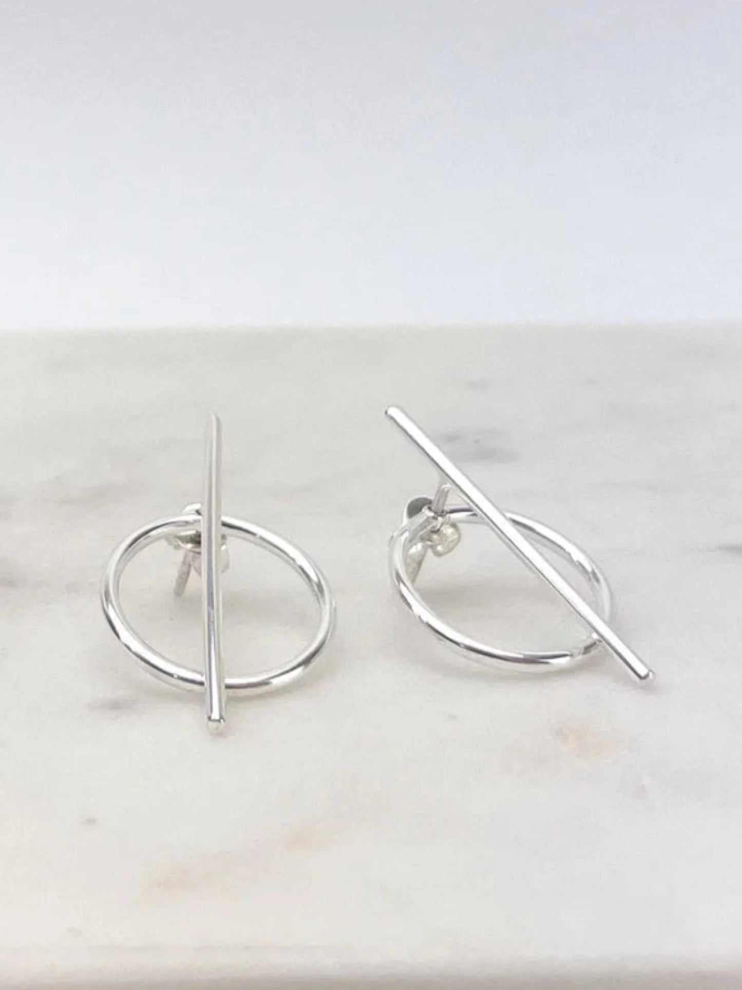 Circle-Bar Harmony Earrings