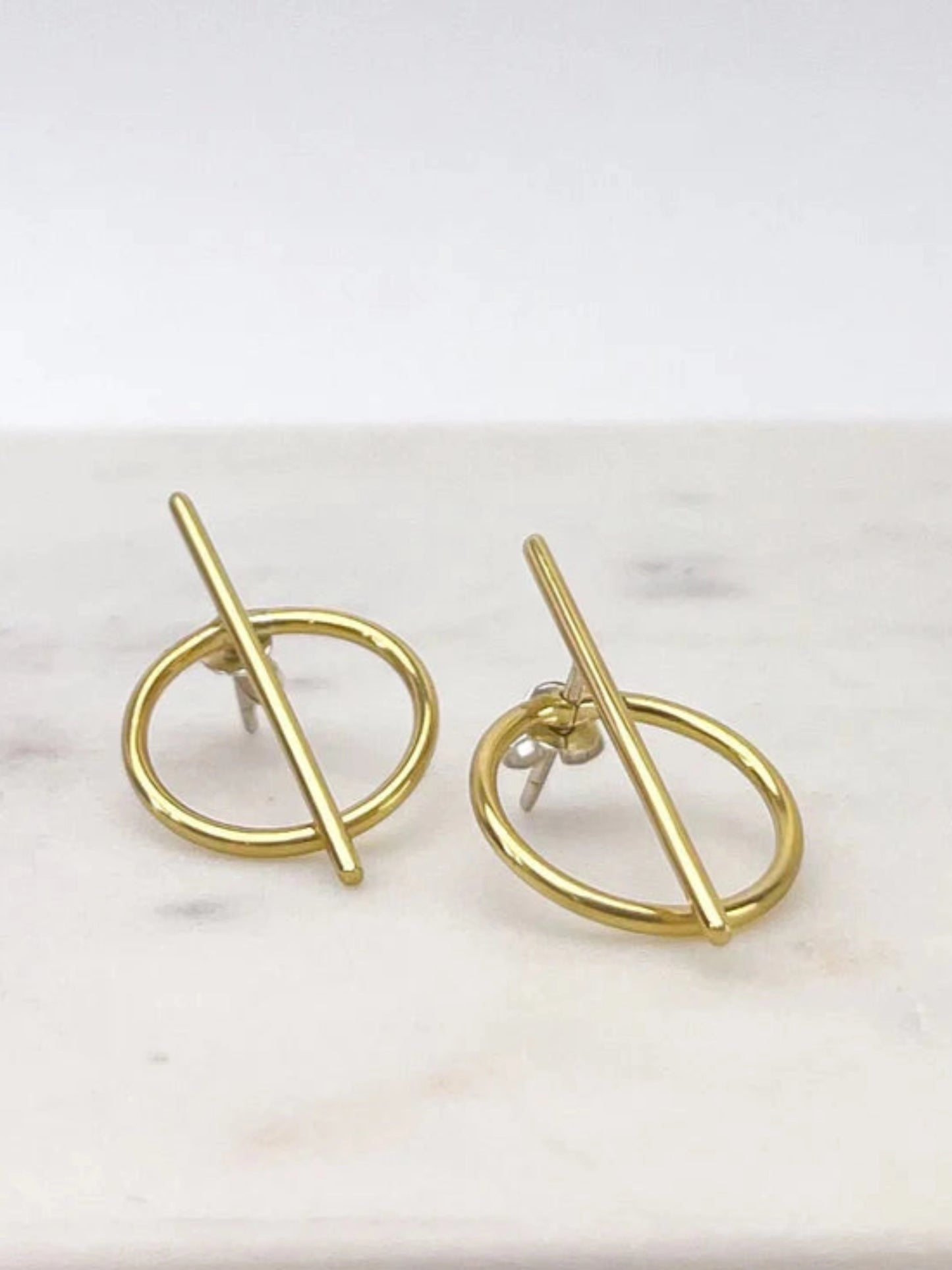 Circle-Bar Harmony Earrings