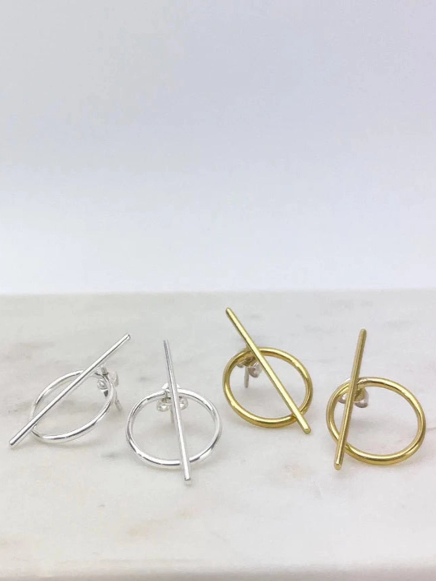 Circle-Bar Harmony Earrings