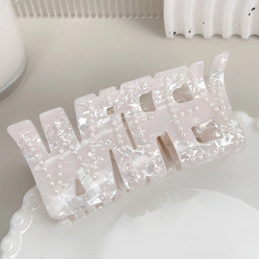 Rhinestone Word Claw Clip