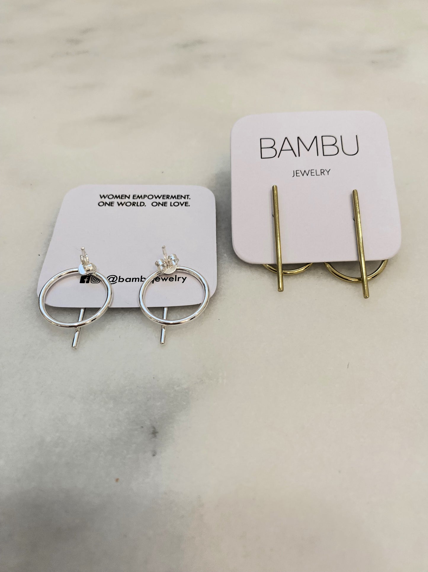 Circle-Bar Harmony Earrings