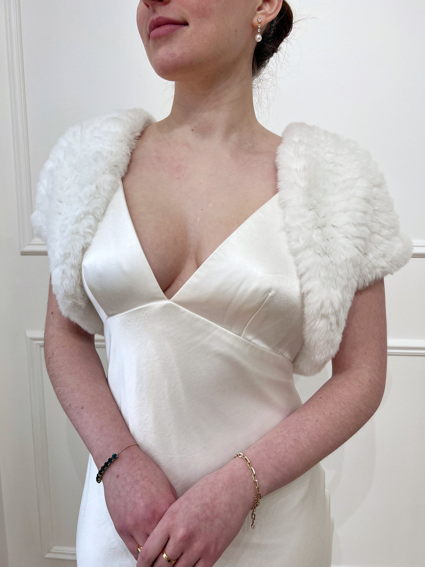 Irina Faux Fur Shrug