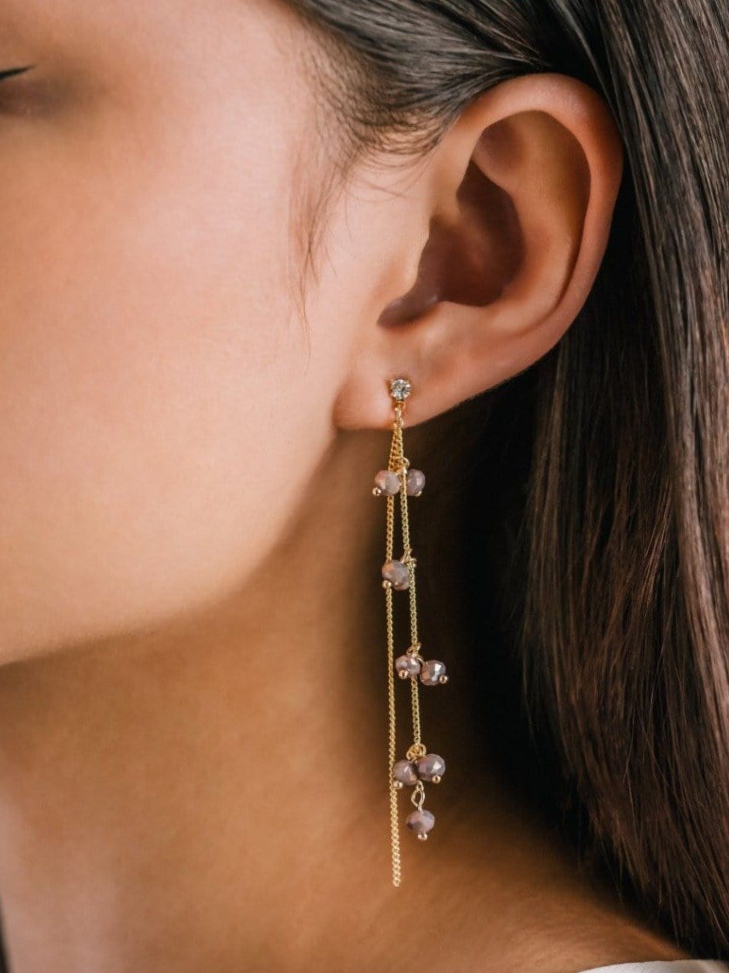 Dot Crystal Earrings