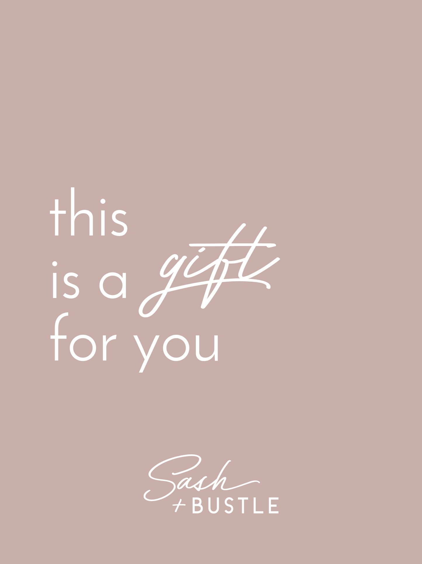 Sash + Bustle Gift Card
