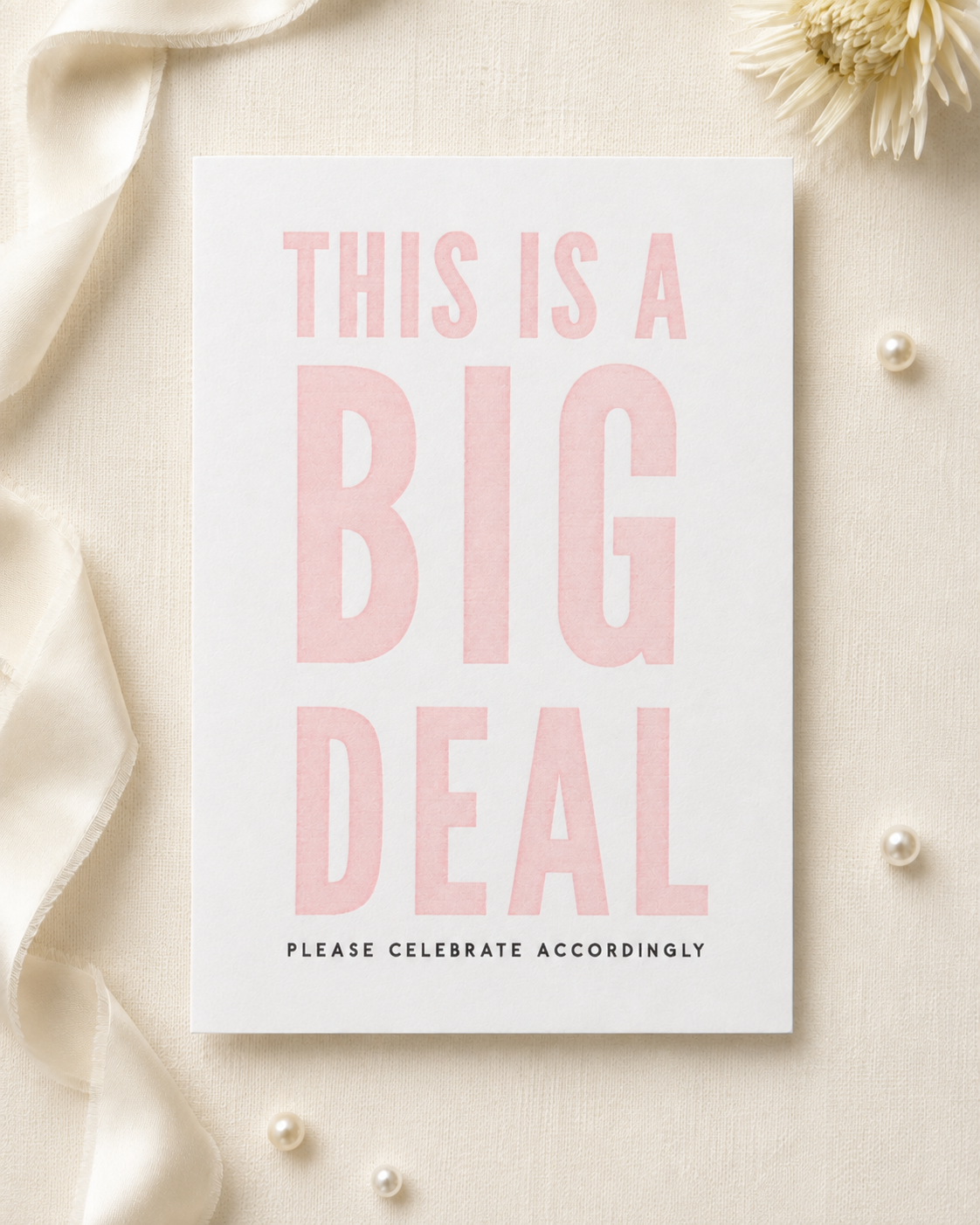 This is a Big Deal - Keepsake Card