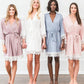Jersey Robe with Lace Trims