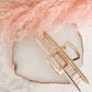 Gold Metal & Pearl Hair Claw Clip