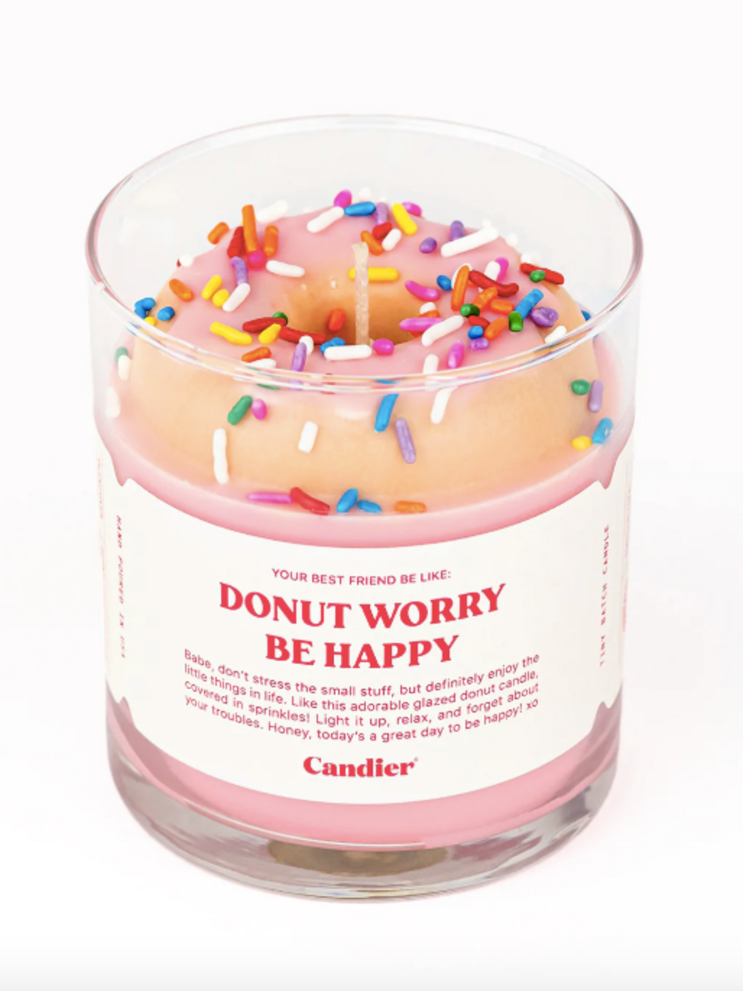 Donut Worry Be Happy Candle